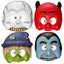 Festive Halloweenmask barn – Children’s Halloween Mask - 1 pc, assorted design-Swedishness