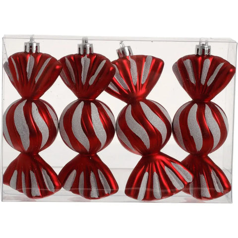 Festive Hänge karamell 10,5cm 4-p - Pendant caramel 10.5cm 4-p-Swedishness