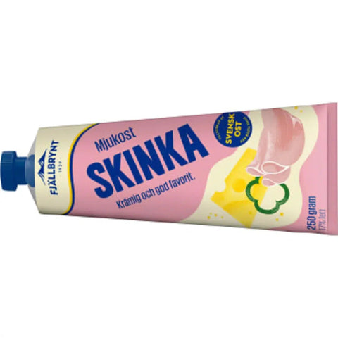 Fjällbrynt Skinkost 17% - Ham cheese 250 g-Swedishness
