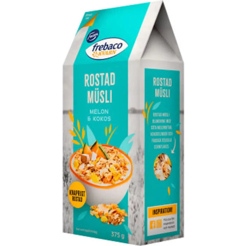 Frebaco Rostad Müsli Melon & Kokos - Roasted Muesli Melon & Coconut- 375g-Swedishness