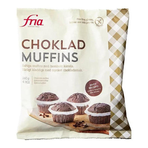 Fria Chokladmuffins - Frozen Chocolate Muffins gluten-free 240g-Swedishness