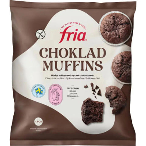 Fria Chokladmuffins - Frozen Chocolate Muffins gluten-free 240g-Swedishness