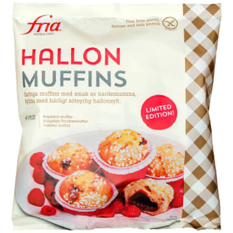 Fria Hallonmuffins Glutenfria 4p - Raspberry muffins Glutenfree 4p 200g-Swedishness