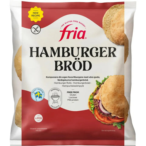 Fria Hamburgerbröd Glutenfritt - Hamburger Bread Gluten Free 280g-Swedishness