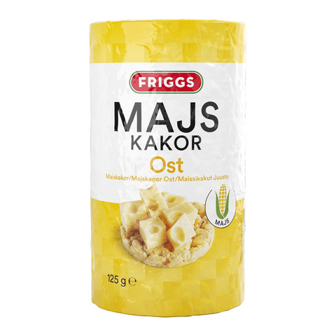 Friggs Majskakor Ost - Corncakes Cheese Gluten-free 125g-Swedishness