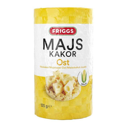 Friggs Majskakor Ost - Corncakes Cheese Gluten-free 125g-Swedishness