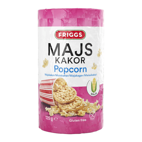 Friggs Majskakor Popcorn - Corncakes with Popcorn Gluten-free 125g-Swedishness