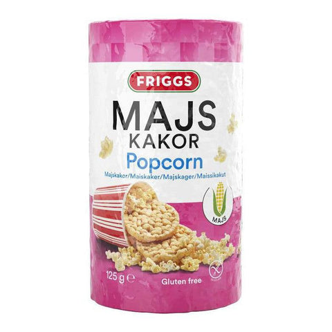 Friggs Majskakor Popcorn - Corncakes with Popcorn Gluten-free 125g-Swedishness