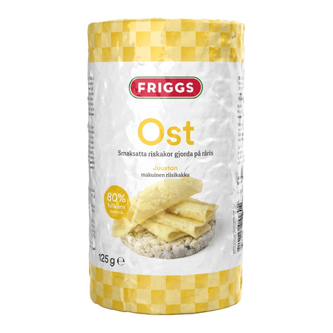 Friggs Riskakor Ost - Rice Cakes Cheese Gluten-free 125g-Swedishness