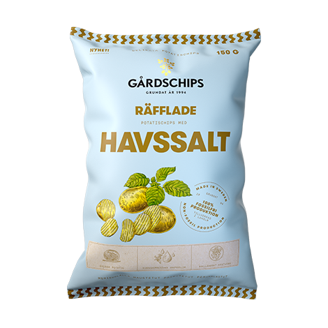 Gårdschips Havssalt - Ribbed Sea Salt 150 g-Swedishness