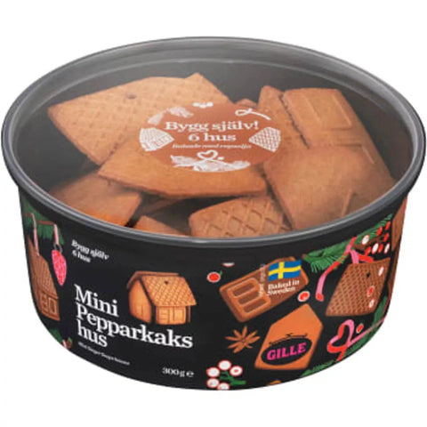 Gille Pepparkakshus Mini - Gingerbread Cookies 300 g-Swedishness