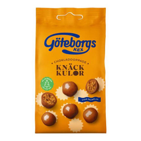 Göteborgs Kex Knäckkulor - Chocolate covered Caramelballs 120 gr-Swedishness
