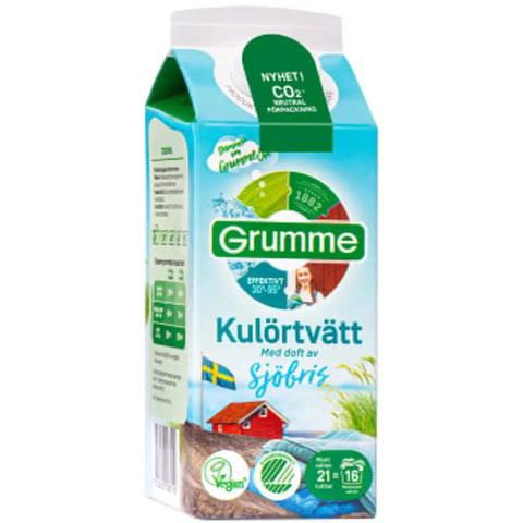 Grumme Tvättmedel Flytande Kulörtvätt Sjöbris - Detergent Liquid Color Wash - 750 ml-Swedishness