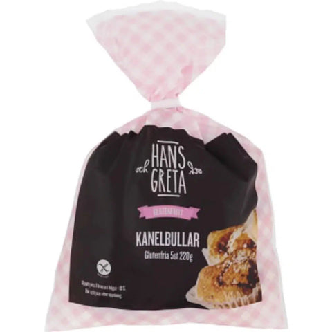 Hans & Greta Kanelbullar Glutenfri - Cinnamonbuns Gluten-free Frozen 5-p - 220 g-Swedishness