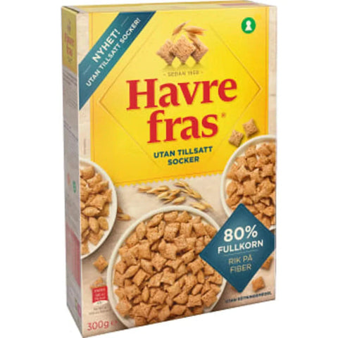 Havrefras Utan tillsatt socker - Oat cereals without added sugar - 300 g-Swedishness