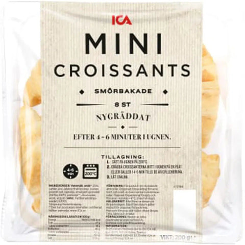 ICA Mini Croissants 8-p - Croissants 8-p - 240g-Swedishness