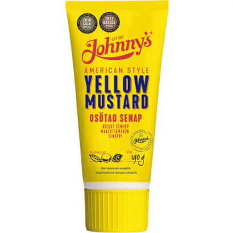 Johnnys Gula Senap - Yellow Mustard - 190 g-Swedishness