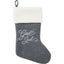 Julstrumpa Grå God Jul - Christmas Stocking Grey-Swedishness
