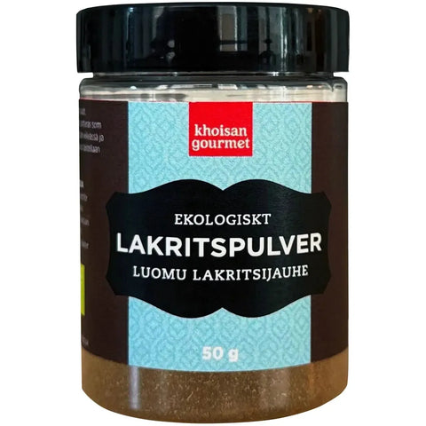 Khoisan Gourmet Lakritspulver Ekologiskt - Licorice powder Organic 50g-Swedishness