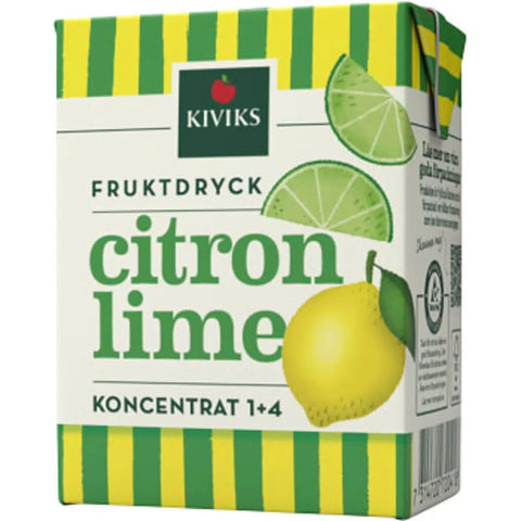 Kiviks Lättdryck Citron & lime Koncentrat - Soft drink Lemon & lime concentrate - 2dl-Swedishness