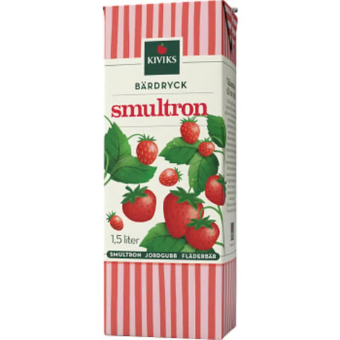 Kiviks Smultrondryck Drickfärdig - Wildstrawberry drink Ready to drink - 1,5l-Swedishness