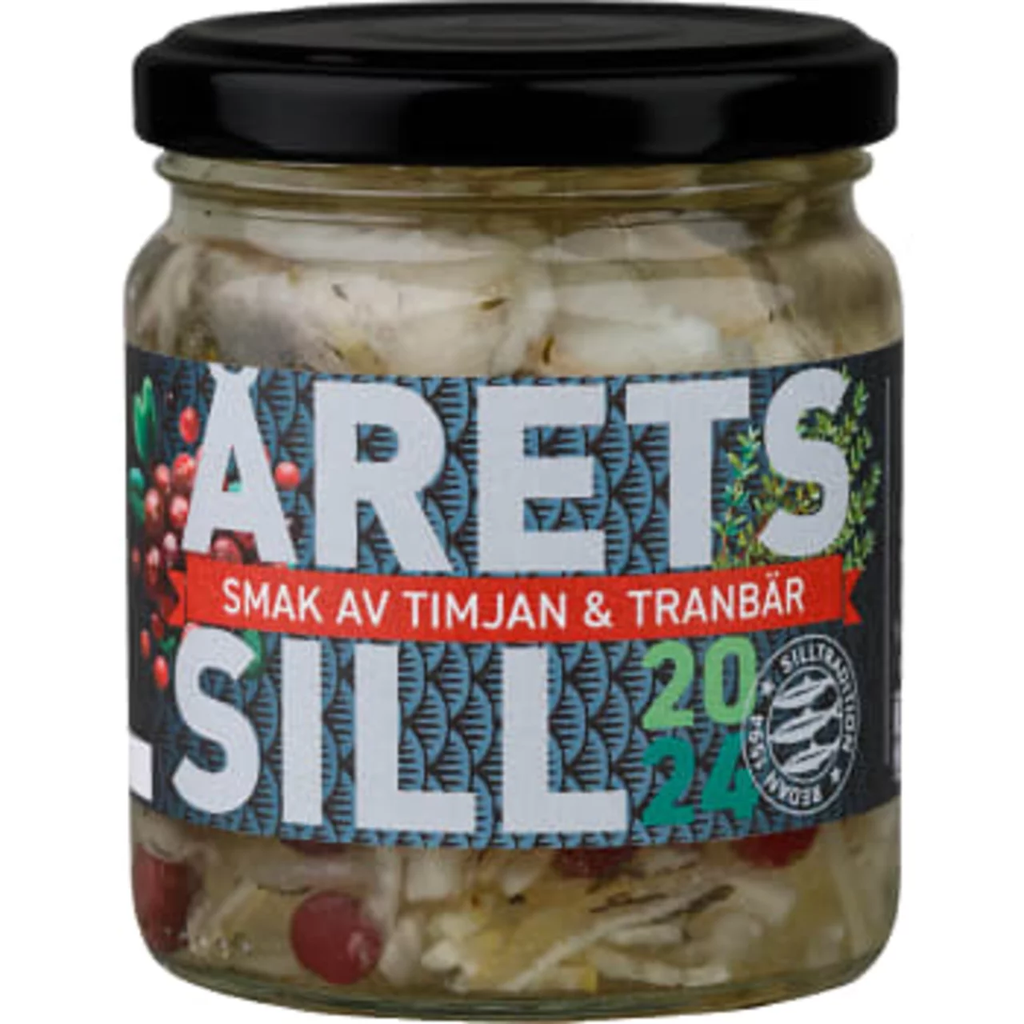 Klädesholmens Årets Sill Timjan Tranbär - Thyme Cranberry Herring 250g-Swedishness