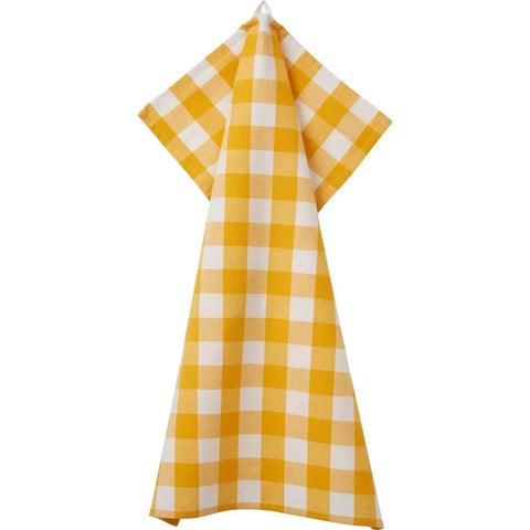 Kökshandduk Gul Ruta - Kitchen towel Yellow 45x65cm-Swedishness