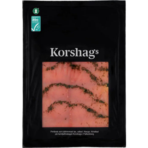 Korshags Laxfilé gravad skivad -  Salmon fillet, dug, sliced - 150g-Swedishness