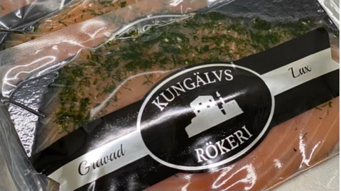 Kungälv Rökeri Gravad Lax Skivad - Cold Cured Salmon 200 g-Swedishness