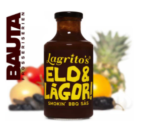 LAGRITOS ELD & LÅGOR Smokin BBQ-sås - FIRE & FLAMES BBQ Sauce - 300g-Swedishness