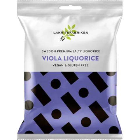 Lakritsfabriken Premium Viola Salty Licorice Gluten-free - 100 g-Swedishness