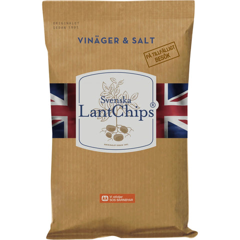Lantchips Vinäger & Salt - Potato Chips - 200g-Swedishness
