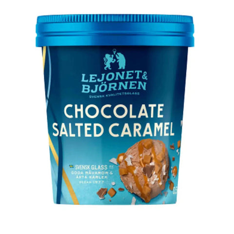 Lejonet & Björnen Glass Chocolate Salted Caramel - Ice Cream Chocolate Salted Caramel - 500ml-Swedishness
