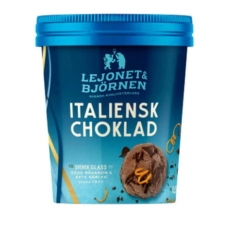 Lejonet & Björnen Glass Italiensk choklad - Ice Cream Italian chocolate - 500ml-Swedishness