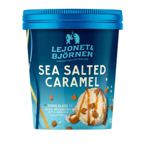 Lejonet & Björnen Glass Sea Salted Caramel- Ice Cream Sea Salted Caramel - 500ml-Swedishness