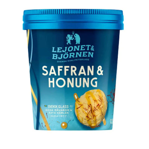 Lejonet & Björnen Saffran & honung Glass - Ice Cream Saffron/Honey - 500ml-Swedishness