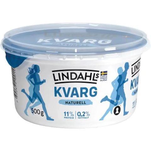 Lindahls Kvarg Naturell 0,2% - Curd Natural flavor 0.2%- 500 g-Swedishness