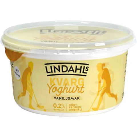 Lindahls Kvarg Vanilj 0,2% - Curd Vanilla 0.2%- 500 g-Swedishness
