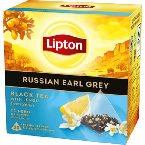 Lipton Te Svart Russian Earl Grey Pyramid - Russian Earl Grey Pyramid - 20p-Swedishness