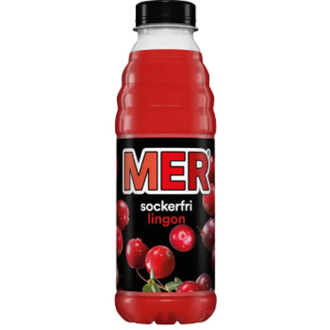 MER Fruktdryck Lingon Sockerfri -Fruit drink Lingon Sugar Free - 50 cl-Swedishness