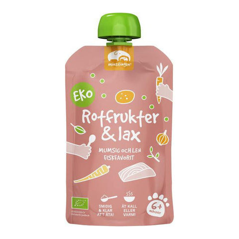 MINSTINGEN Rotfrukter & Lax 6 Mån EKO - Organic babyfood Roots & Salmon puree 120g-Swedishness