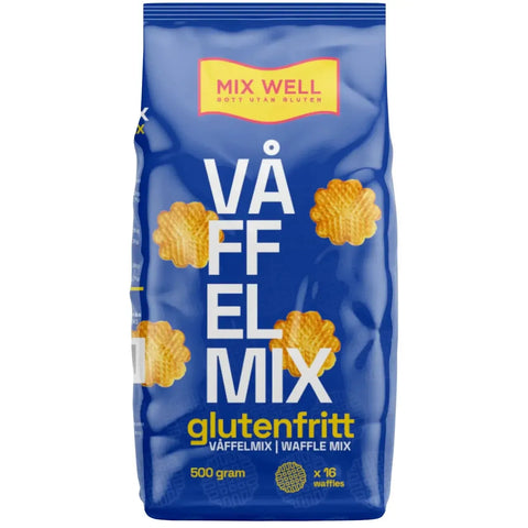 MIXWELL Våfflor mix Glutenfri - Waffles mix Gluten-free - 500g-Swedishness