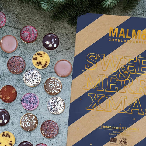Malmö Chokladfabrik Christmas Calendar Dark,White & Milk Chocolate-Swedishness