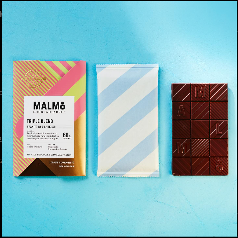 Malmö Chokladfabrik - Triple Blend Dark Chocolate - 58 g-Swedishness