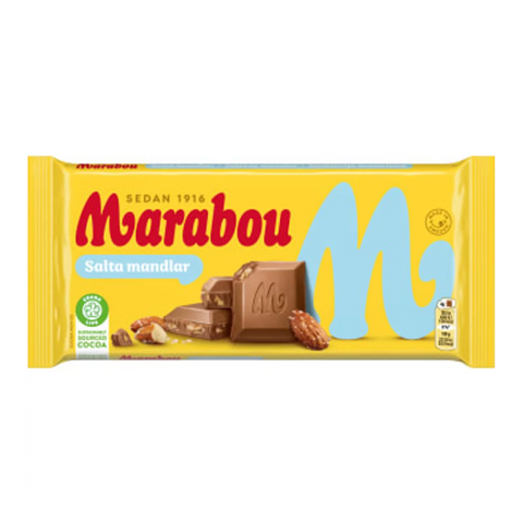 Marabou Salta Mandlar - Salty Almond Chocolate 200 g-Swedishness