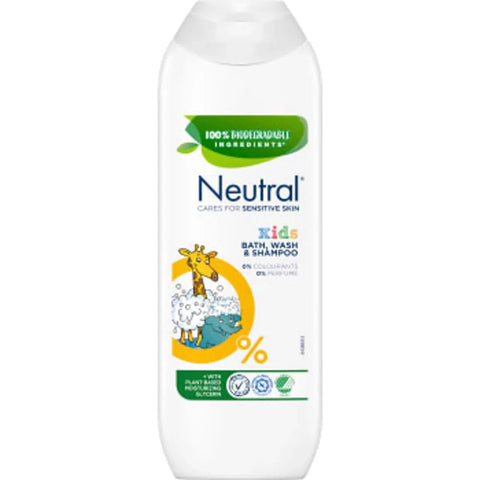 Neutral Duschtvål & shampoo 0% Kids Bad - Shower soap & shampoo 0% Kids - 250ml-Swedishness