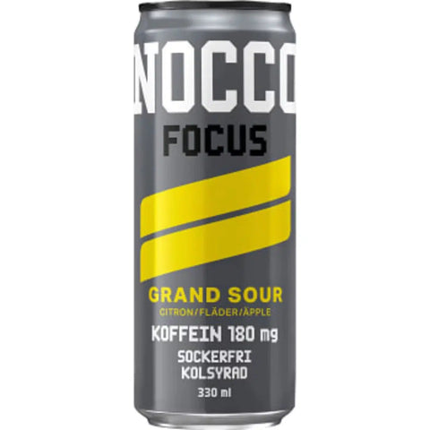 Nocco Energidryck Focus Grand Sour - Energy drink Focus Grand Sour - 33cl-Swedishness