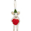 Nordic Season Filtmus med hjärta - Felt mouse with heart-Swedishness
