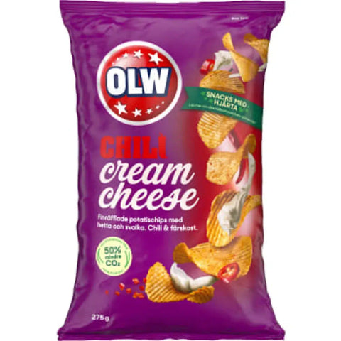 OLW Chips Chili cream cheese - Crisps 275 g-Swedishness