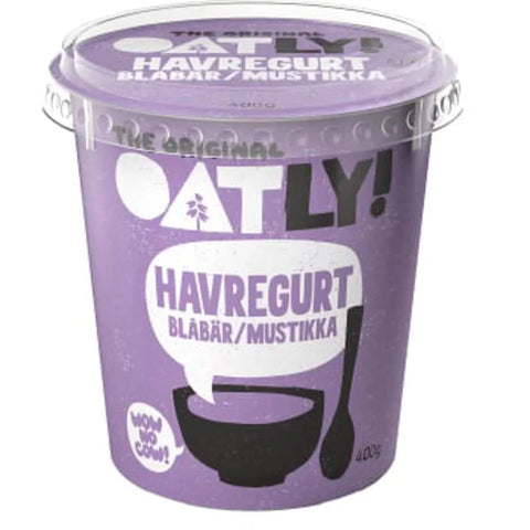 Oatly Havregurt Blåbär 3,3% - Oatmeal Blueberry 3.3% - 400 g-Swedishness